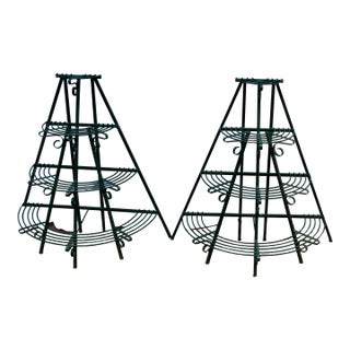 Vintage Garden Plant 4 Tiered Shelfs Pyramid For Sale
