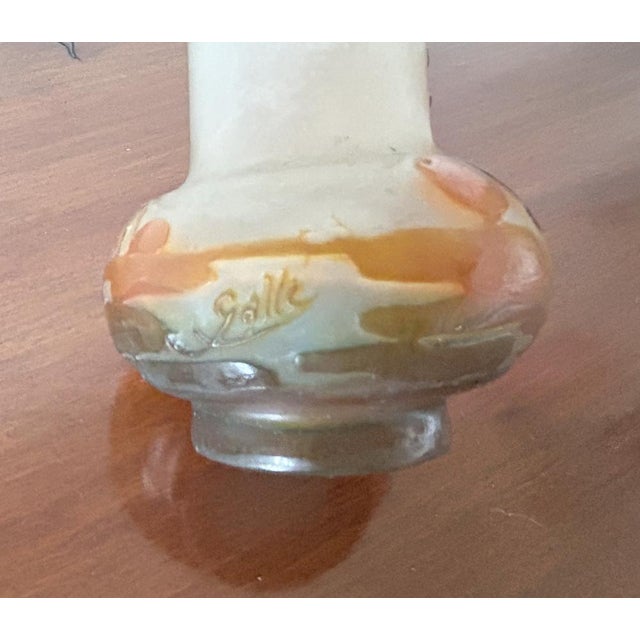 Small Glass Vase with Cameo Work by Emile Gallé, 1900s For Sale - Image 6 of 18