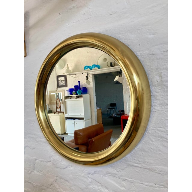Metal Italian Gilt Mirror, 1970s For Sale - Image 7 of 7