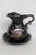 Ceramic Pitcher With Matching Underplate 2pc Set Black With Gold Gilt Trim 5029b For Sale - Image 10 of 12