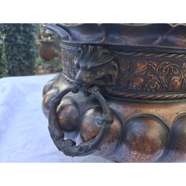 Antique Copper Planter from GG Leykauf Nuremberg, 1890s For Sale - Image 13 of 16