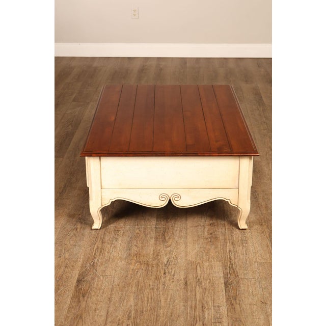 Ethan Allen French Country Style Coffee Table For Sale - Image 17 of 18