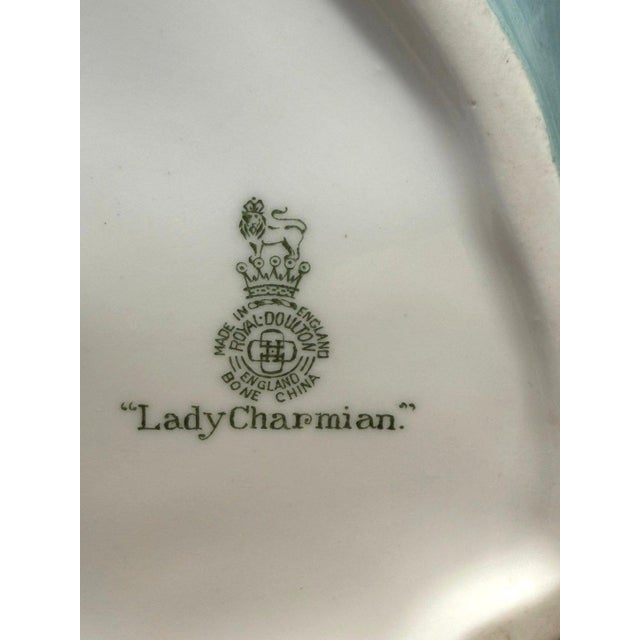 Royal Doulton Lady Charmian Hn 1948 Leslie Harradine 8" Bone China Figurine For Sale In Dallas - Image 6 of 9