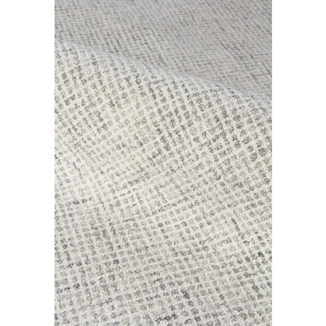 2020s Exquisite Rugs Melbourne Hand Loom Wool & Cotton Gray - 8'x10' For Sale - Image 5 of 8