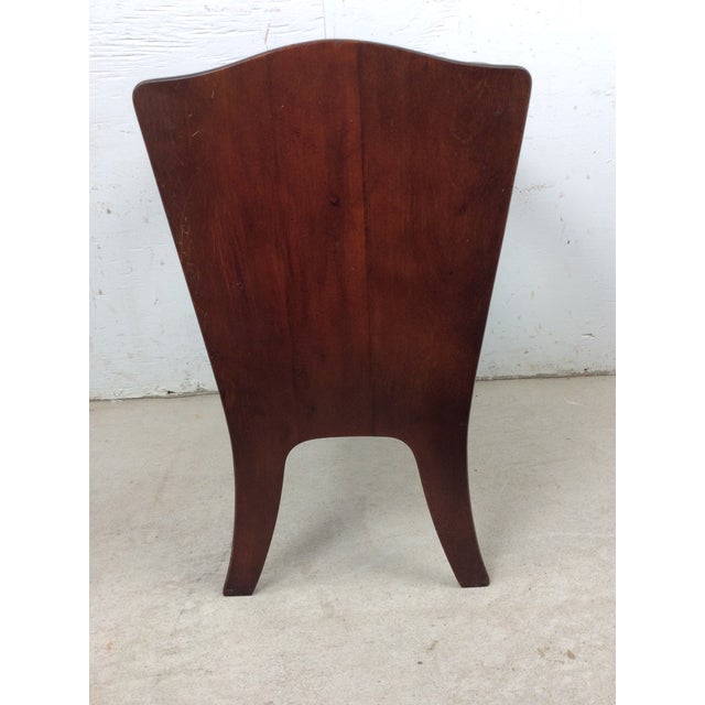 Vintage Solid Wood Magazine Rack With Handle For Sale - Image 14 of 18