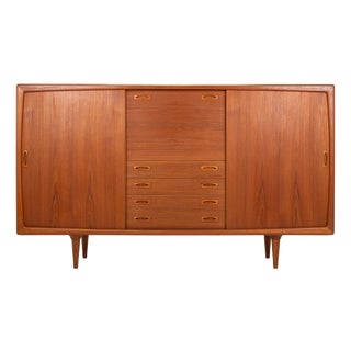 Vintage Danish Teak Highboard by H.P. Hansen, 1960s For Sale