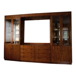 1980s Modern Dining Room Set Wall Unit For Sale