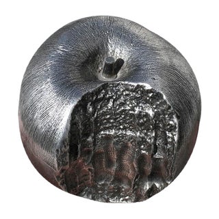 Metal Apple Sculpture by Amine El Bacha, 1999 For Sale