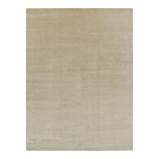 Rug & Kilim Oversized European Style Rug in Beige-Brown With Florals “Cordoba” For Sale