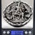 Late 19th Century Late 19th Century Antique Burmese Coin Silver High-Relief Repoussé Pierced Belt Buckle For Sale - Image 5 of 6