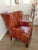 Elevate Your Space With This Stunning Vintage Dutch Cognac Colored Wingback Leather Club Chair For Sale - Image 4 of 12