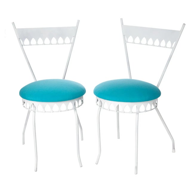 1960s Diminutive Moorish Style Cafe Set, 3 Pc Set For Sale - Image 5 of 9