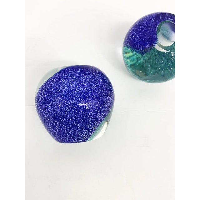 Glass 1990s Lenox Caithness Dolphin Undersea Crystal Round Candle Holders- Set of 2 For Sale - Image 7 of 11