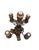 Vintage 1970s Spanish Revival 5-Arm Candelabra This is a beautiful vintage 1970s candelabra made of resin and metal,...