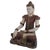 Decorative Buddha figure carved in wood with beautiful reddish-brown tones. Originating from Thailand and dating to the...