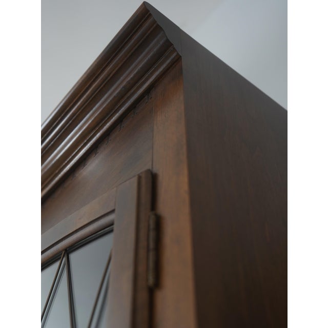 Ethan Allen Maple 2 Door China Cabinet For Sale - Image 9 of 18