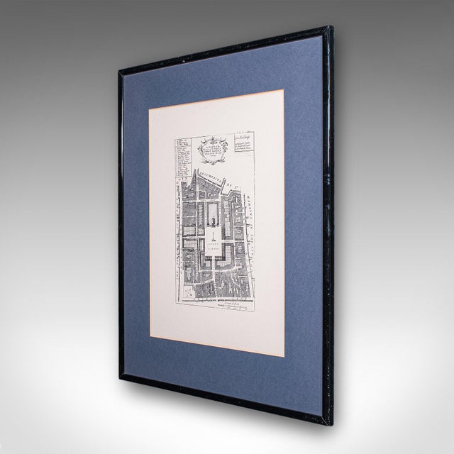 English Vintage 18th Century Street Map, London, Covent Garden, the Strand, Cartography For Sale - Image 3 of 11