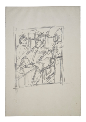 Alberto Giacometti, Portrait of Leo X after Raphael, 1963, Original Lithograph