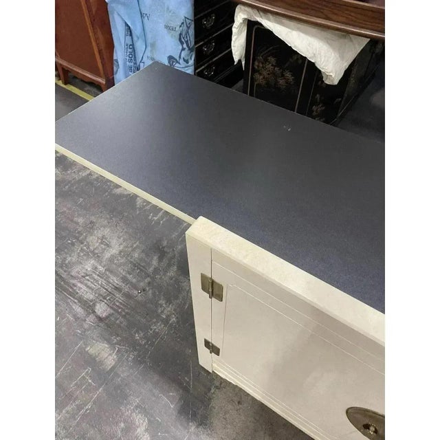 Cream White of Mebane Lacquered Asian Chinoiserie Style Sideboard For Sale - Image 8 of 10