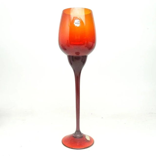 Postmodern Chalice from Ząbkowice Glassworks, Poland, 1970s For Sale - Image 11 of 11