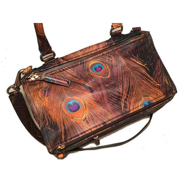 Early 21st Century Givenchy Pandora Peacock Leather Shoulder Bag For Sale - Image 5 of 11