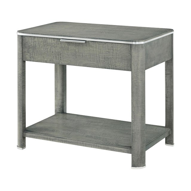 Grey Art Deco Style Nightstands For Sale - Image 4 of 7
