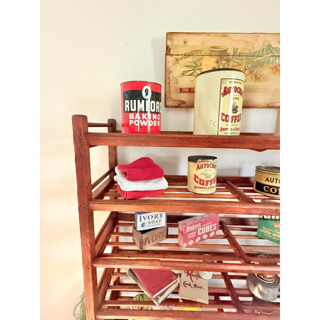 1910s Antique Wooden Factory Shoe Rack For Sale In Providence - Image 6 of 12