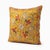 Folk Art Contemporary Outpost Original Gold Tulip Suzani Pillow For Sale - Image 3 of 6