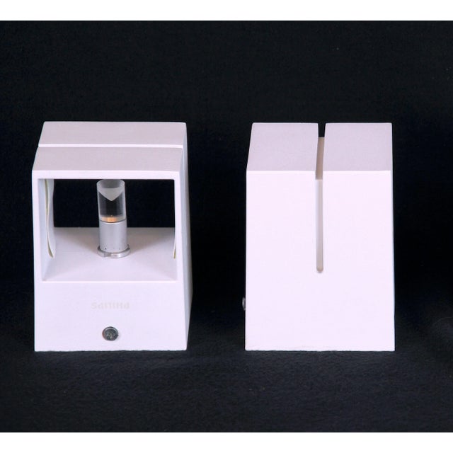 1990s Philips Modern White Square Sconces - Set of 3 For Sale - Image 5 of 7
