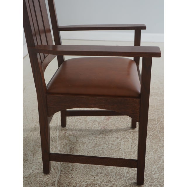 Stickley Mission Oak Arts & Crafts Armchair For Sale - Image 9 of 18