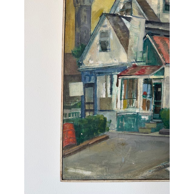 1970s Vintage Impressionist Cityscape Oil on Canvas Painting, Signed For Sale In Miami - Image 6 of 12