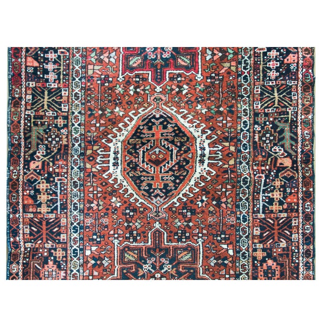 Tribal Early 20th Century Persian Karaja Rug For Sale - Image 3 of 12