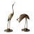 Mid Century Brass Bird Figures For Sale