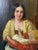 British Artist, Victorian Cottage Interior with Mother and Children, 1860-1870, Oil on Canvas For Sale - Image 3 of 18