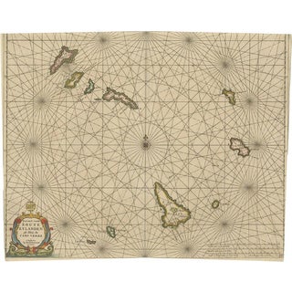 Antique Map of the Cape Verde Islands, 1670 For Sale