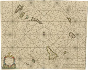 Antique Map of the Cape Verde Islands, 1670