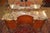 1920's French Style Marble Top Inlaid Walnut Vanity With Later Companion Mirror For Sale - Image 12 of 15