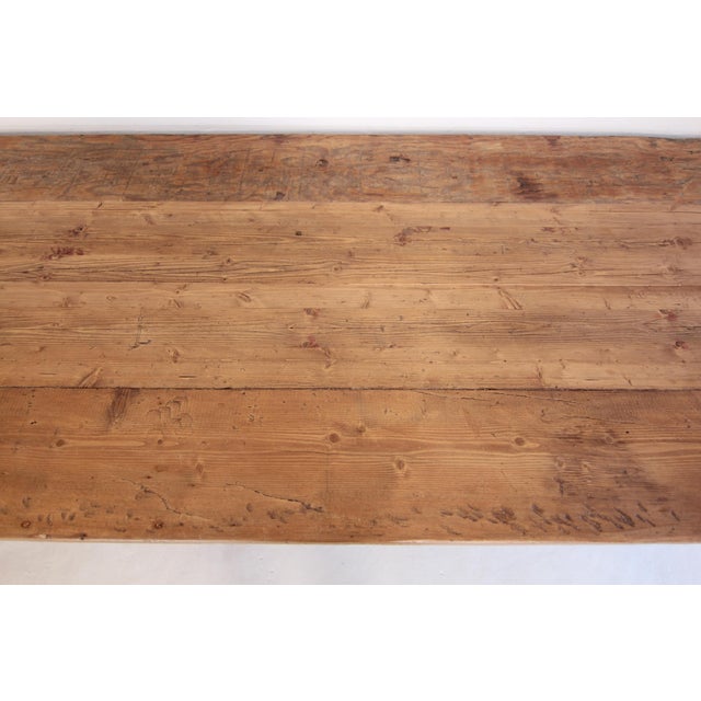 Large Vintage Oak and Pine Table, 1920s For Sale - Image 18 of 18