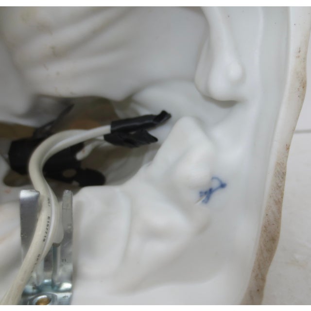 German Porcelain Night Light Circa 1930s' For Sale - Image 10 of 12