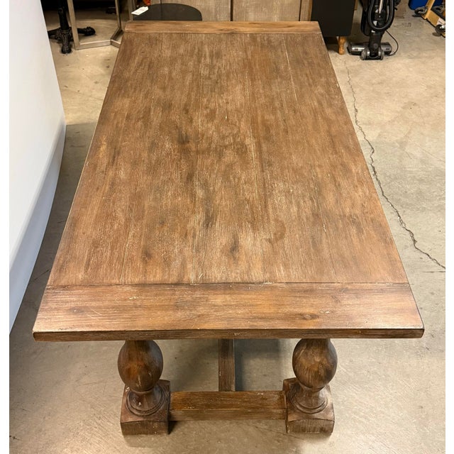 2010s Restoration Hardware 17th Century Priory Rectangular Dining Table For Sale - Image 5 of 12