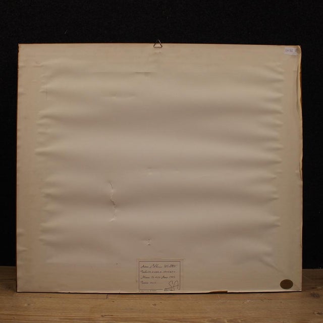 Italian Artist, The Vineyard in Druento, 1992, Oil on Canvas For Sale - Image 12 of 16