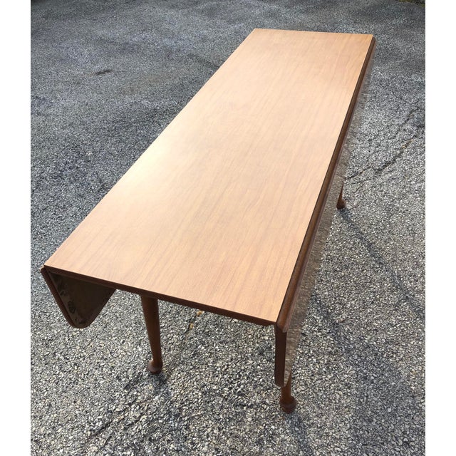 MidCentury Modern Retro Formica Top Drop Leaf Table Chairish