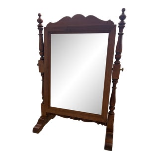 Vintage Tell City Chair Co. Tabletop Cheval Mirror For Sale