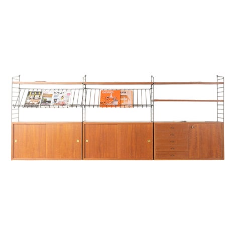 Wall Shelf by Kajsa and Nils Nisse Strinning, 1950s For Sale
