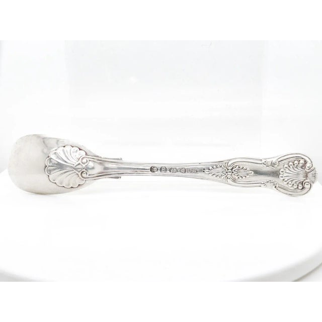 Antique English Sterling Silver Kings Mustard Spoon by William Chawner II For Sale In Philadelphia - Image 6 of 7
