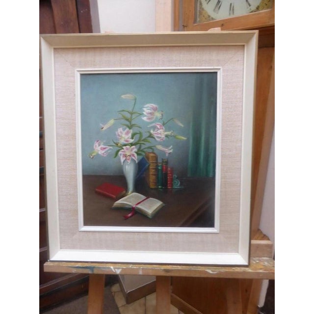 Vera Fromburg, Delicate Flowers, Floral Still Life, circa 1960s–1970s Material: Oil on canvas A charming floral still life...