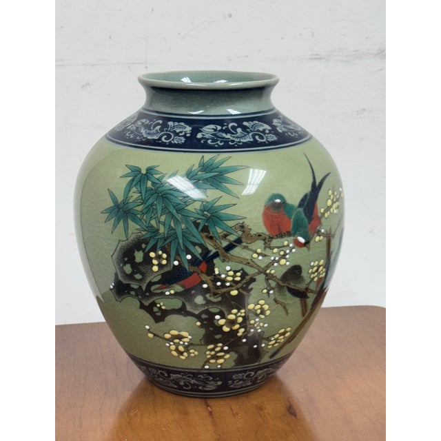 Japanese Jar Mouth Vase For Sale - Image 4 of 12