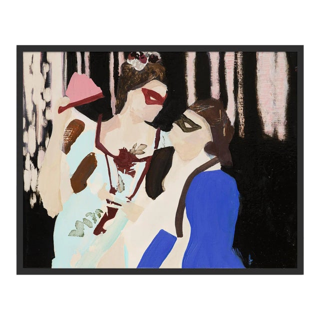 Gli Innamorati by Lucia Jones in Black Frame, Small Art Print For Sale