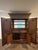Monumental Carved Wood Home Bar Armoire With Mirrored Interior, Wine Storage & Mini Fridge For Sale - Image 14 of 14