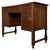 Brown Antique English Edwardian Carved Oak Desk, 1910 For Sale - Image 8 of 12
